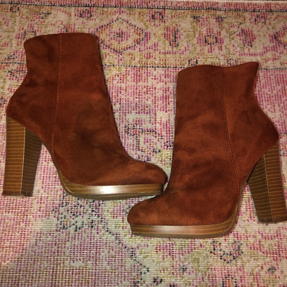 Suede Anke Booties